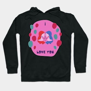 lesbian love Hoodie